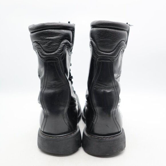 All American Boot MFG Steel Toe Patrol Men 9 EEE Black Leather FireFighter Boot - Picture 5 of 11